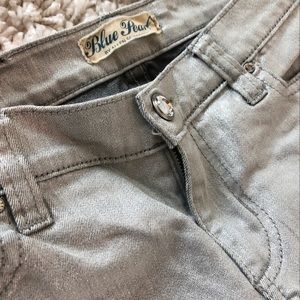 Allen Schwartz Metallic Skinny Jeans, $310 Revolve